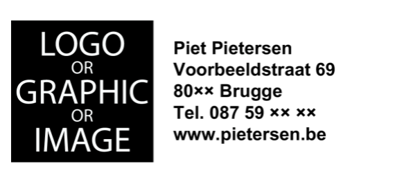 Logo stamps   – Create and order online, also round  Logo stamps   – Create and order online, also round