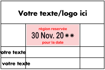 Tampons dateurs   – Acheter en ligne avec texte et logo  Tampons dateurs   – Acheter en ligne avec texte et logo