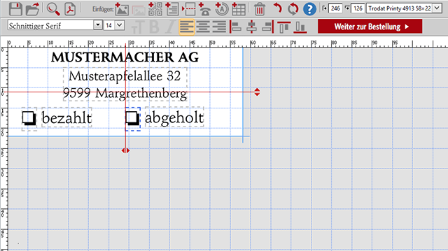 Stempel: Symbole einfügen