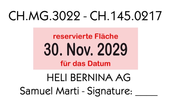 Adressstempel ohne Rahmen