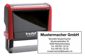 Tekststempel rechthoekig Tekststempel rechthoekig