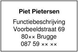 Colop Expert 3300: Sjablonen 10103